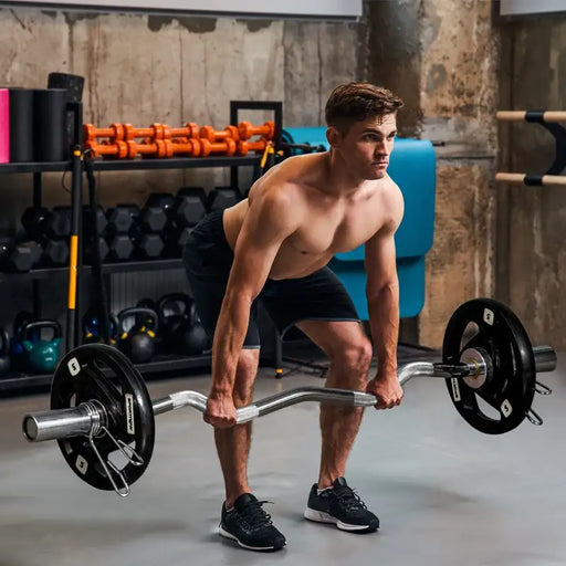 Olympic Weight Plates | Set of 2 x 5kg Rubber-Coated Plates SPORTNOW - Little and Giant Explorers SPORTNOW