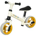 AIYAPLAY orange balance bike with adjustable seat, lightweight steel frame, EVA wheels