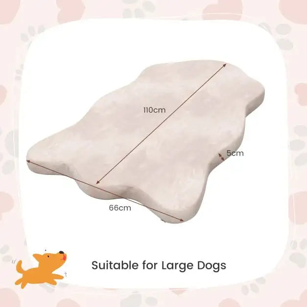 Orthopaedic Memory Foam Dog Bed – Beige | Waterproof Cover and Non-Slip Base COSTWAY - Little and Giant Explorers Costway