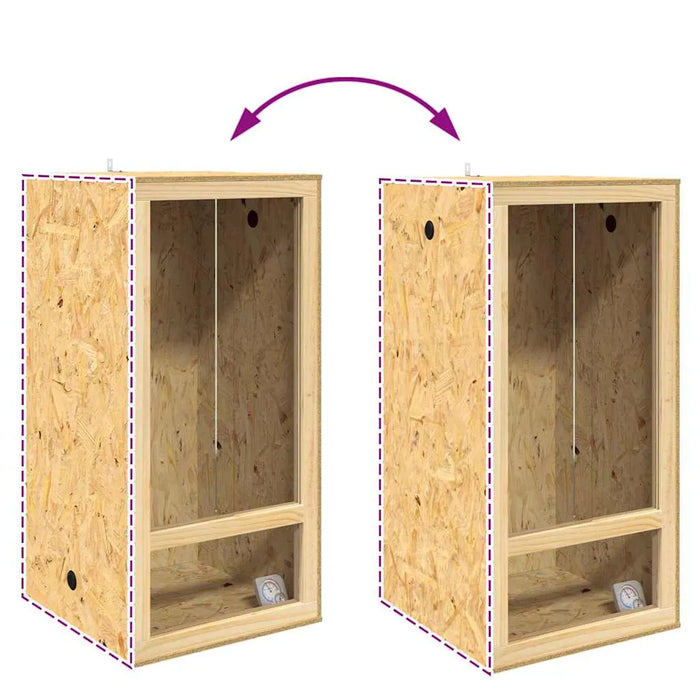 OSB Reptile Terrarium – 100cm Indoor Wooden Enclosure | Glass Viewing Panels VIDAXL - Little and Giant Explorers