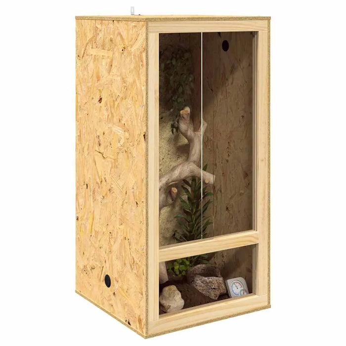 OSB Reptile Terrarium – 100cm Indoor Wooden Enclosure | Glass Viewing Panels VIDAXL - Little and Giant Explorers