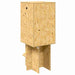 Wooden bird feeder on a white background