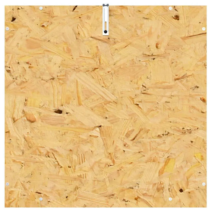 OSB (oriented strand board) panel with a textured surface
