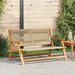 Outdoor Bench Beige Solid Acacia Wood | Chic Rope Design and Modern Styling | VIDAXL - Little and Giant Explorers vidaXL