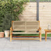 Outdoor Bench Beige Solid Acacia Wood | Chic Rope Design and Modern Styling | VIDAXL - Little and Giant Explorers vidaXL