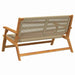 Outdoor Bench Beige Solid Acacia Wood | Chic Rope Design and Modern Styling | VIDAXL - Little and Giant Explorers vidaXL