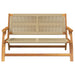 Outdoor Bench Beige Solid Acacia Wood | Chic Rope Design and Modern Styling | VIDAXL - Little and Giant Explorers vidaXL