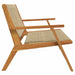 Outdoor Bench Beige Solid Acacia Wood | Chic Rope Design and Modern Styling | VIDAXL - Little and Giant Explorers vidaXL