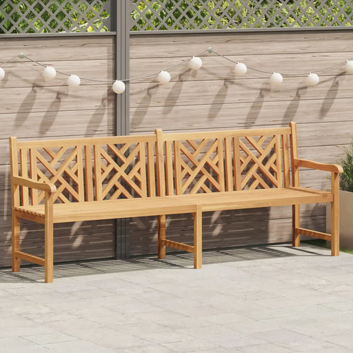 Outdoor Bench Brown Solid Teak Wood | Ergonomic Design with Weather-Resistant Features - Little and Giant Explorers vidaXL