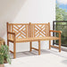 Outdoor Bench Solid Teak Wood | Ergonomic Design for Rustic Garden Relaxation - Little and Giant Explorers vidaXL