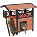Cat House with Balcony and Stairs in Brown - Little and Giant Explorers PawHut