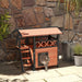 Cat House with Balcony and Stairs in Brown - Little and Giant Explorers PawHut