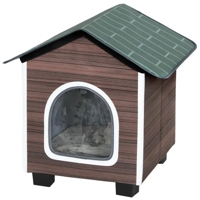 Outdoor Cat House | Weatherproof Shelter - Insulation, Cushion and Raised Base PAWHUT - Little and Giant Explorers PawHut