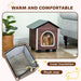 Outdoor Cat House | Weatherproof Shelter - Insulation, Cushion and Raised Base PAWHUT - Little and Giant Explorers PawHut