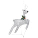 Outdoor Christmas Reindeer and Sleigh in Silver with 100 LEDs - Little and Giant Explorers vidaXL