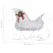 Outdoor Christmas Reindeer and Sleigh in Silver with 100 LEDs - Little and Giant Explorers vidaXL