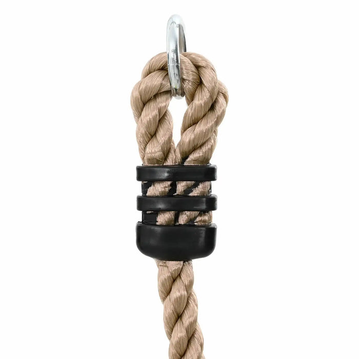 Outdoor Climbing Rope Set for Kids | Brown Fabric Polyester for Ages 3-10 Years - Little and Giant Explorers vidaXL