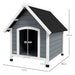 Outdoor Dog House with Removable Floor | Medium Dogs (82 x 75 x 88cm) - Little and Giant Explorers PawHut