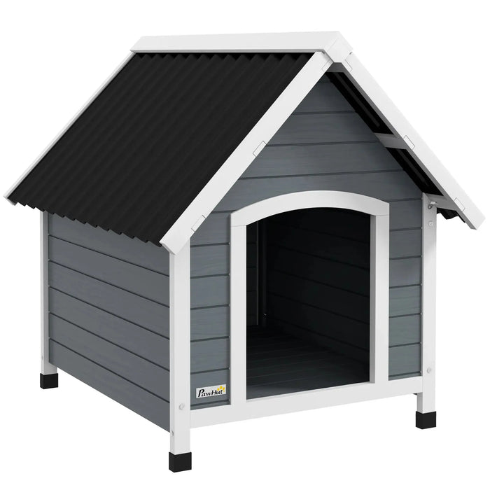 Outdoor Dog House with Removable Floor | Medium Dogs (82 x 75 x 88cm) - Little and Giant Explorers PawHut