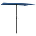 Outdoor Flat Top Parasol with Aluminium Pole in Azure Blue (2 x 1.5m) - Little and Giant Explorers vidaXL