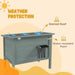 Outdoor Insulated Cat House - Grey | Wooden Shelter - Foam Insulation and Asphalt Roof PAWHUT - Little and Giant Explorers PawHut