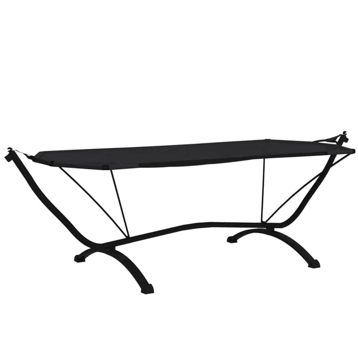 Outdoor Lounge Bed with Canopy in Black - Little and Giant Explorers vidaXL