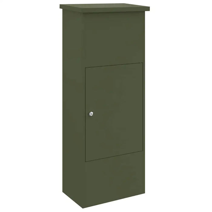 Outdoor Parcel Drop Box – Olive Green Steel Mailbox | Secure Locking System VIDAXL - Little and Giant Explorers vidaXL