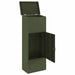 Outdoor Parcel Drop Box – Olive Green Steel Mailbox | Secure Locking System VIDAXL - Little and Giant Explorers vidaXL