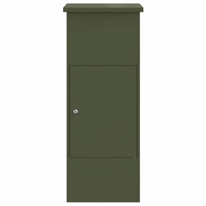 Outdoor Parcel Drop Box – Olive Green Steel Mailbox | Secure Locking System VIDAXL - Little and Giant Explorers vidaXL