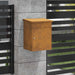 Outdoor Parcel Drop Box – Rusty Weathering Steel Mailbox | Secure Locking System VIDAXL - Little and Giant Explorers vidaXL