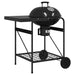 Outdoor Portable Grill – Wheeled Rectangular BBQ | Black Steel Frame VIDAXL - Little and Giant Explorers vidaXL