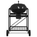 Outdoor Portable Grill – Wheeled Rectangular BBQ | Black Steel Frame VIDAXL - Little and Giant Explorers vidaXL