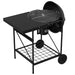 Outdoor Portable Grill – Wheeled Rectangular BBQ | Black Steel Frame VIDAXL - Little and Giant Explorers vidaXL