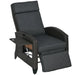 Outdoor Recliner Chair with Adjustable Backrest and Footrest in Grey - Little and Giant Explorers Outsunny