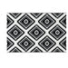 Outdoor Rug with LED String Lights – Black and White Geometric | 182 × 274cm OUTSUNNY - Little and Giant Explorers Outsunny
