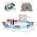 Outdoor Sand Pit with Six Seats and Accessories - Little and Giant Explorers Outsunny