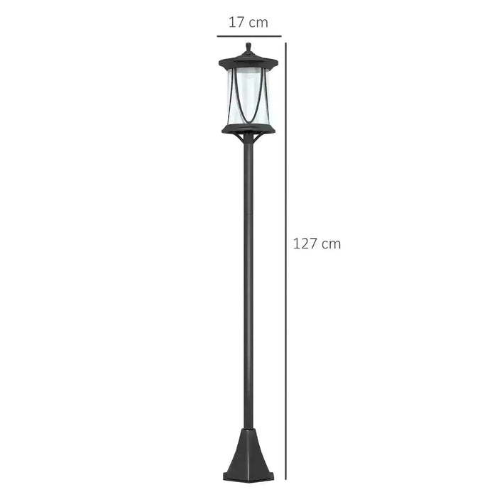 Outdoor Solar Lamp Post LED Light 1.3M - Little and Giant Explorers Outsunny