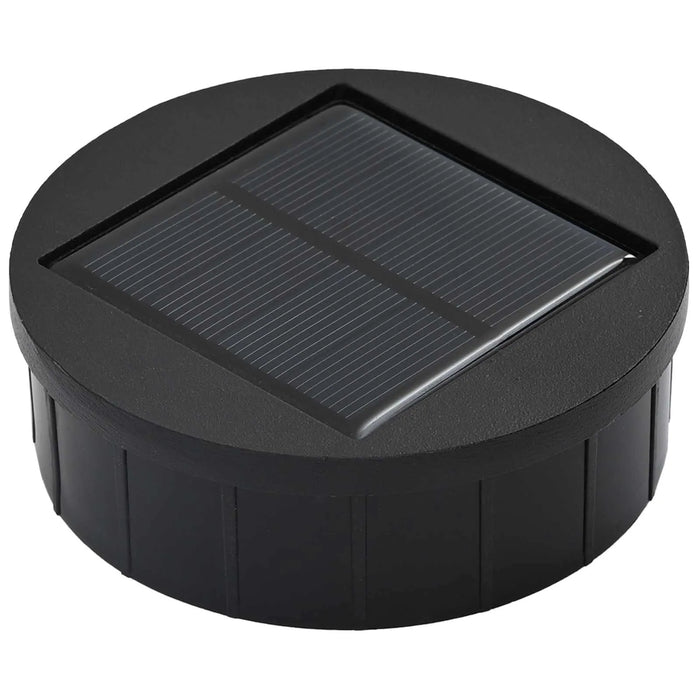 Outdoor Solar LED Pathway Lights Set of 2 – Black | Cold Rolled Steel Garden Lights VIDAXL