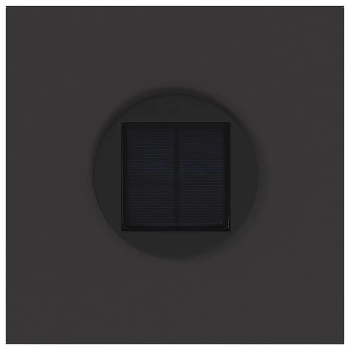 Outdoor Solar LED Pathway Lights Set of 2 – Black | Cold Rolled Steel Garden Lights VIDAXL