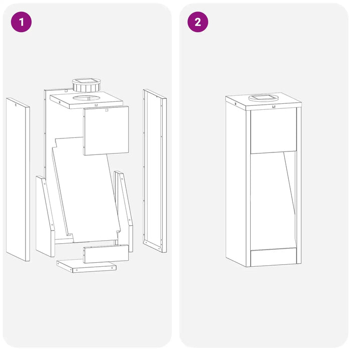 Outdoor Solar LED Pathway Lights Set of 2 – Bronze | Weathering Steel - Warm White LEDs VIDAXL