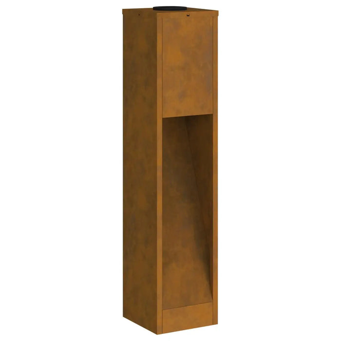 Outdoor Solar LED Pathway Lights Set of 2 – Bronze | Weathering Steel - Warm White LEDs VIDAXL