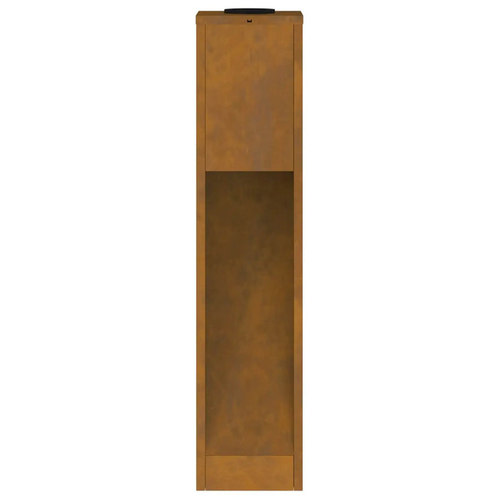Outdoor Solar LED Pathway Lights Set of 2 – Bronze | Weathering Steel - Warm White LEDs VIDAXL
