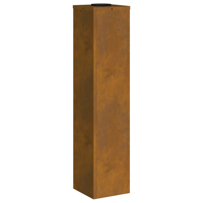 Outdoor Solar LED Pathway Lights Set of 2 – Bronze | Weathering Steel - Warm White LEDs VIDAXL