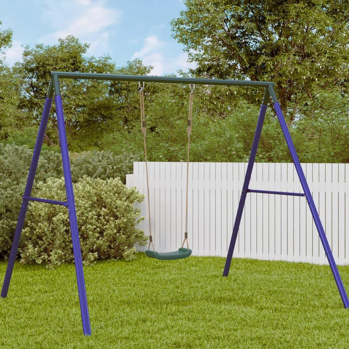 Outdoor Swing Seat for Kids with Adjustable Rope in Green - Little and Giant Explorers vidaXL