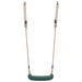 Outdoor Swing Seat for Kids with Adjustable Rope in Green - Little and Giant Explorers vidaXL