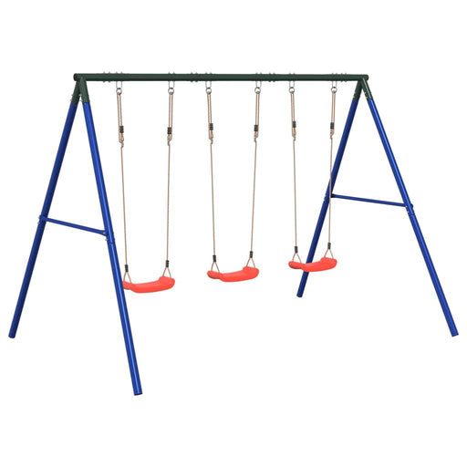 Outdoor Swing Set with 3 Swings - Little and Giant Explorers vidaXL