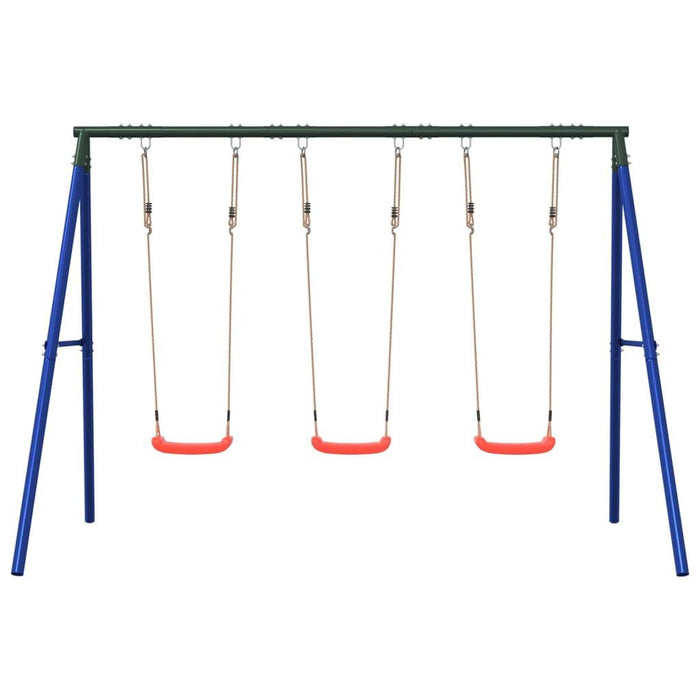 Outdoor Swing Set with 3 Swings - Little and Giant Explorers vidaXL