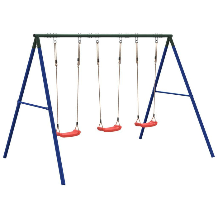 Outdoor Swing Set with 3 Swings - Little and Giant Explorers vidaXL