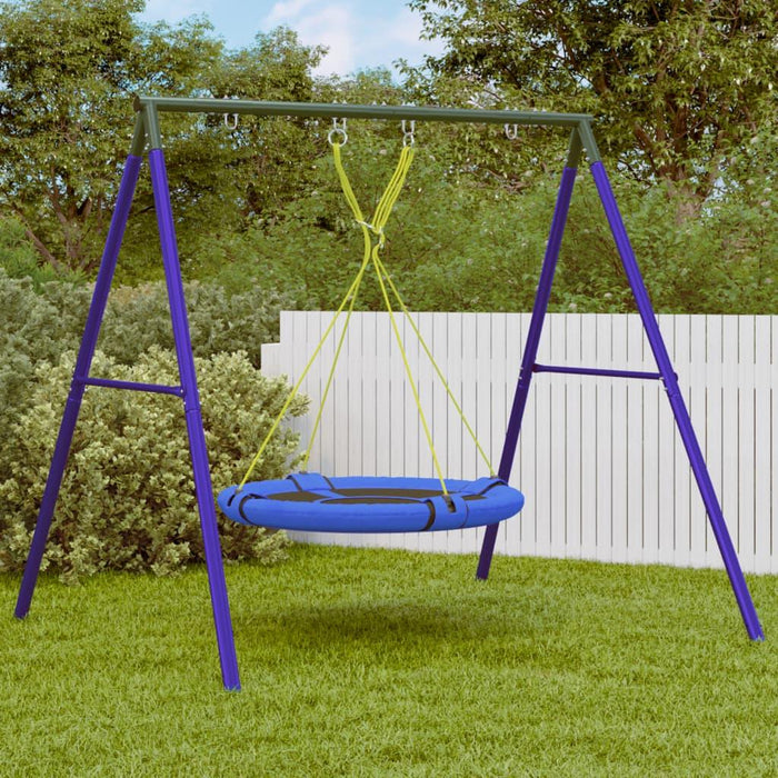 Outdoor Swing Set with Saucer Swing - Little and Giant Explorers vidaXL