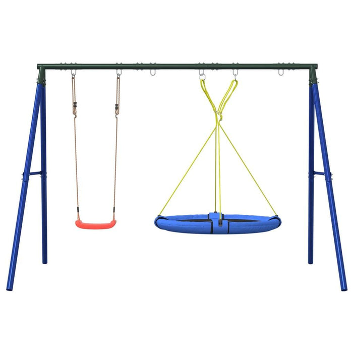 Outdoor Swing Set with Swing and Saucer Swing - Little and Giant Explorers vidaXL